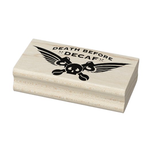 コーヒーのデカフ前の死 ラバースタンプ (スタンプ)
