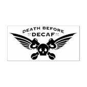 コーヒーのデカフ前の死 ラバースタンプ (インプリント)