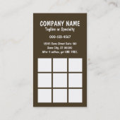 コーヒーのデカフ前の死 ロイヤリティカード (裏面)