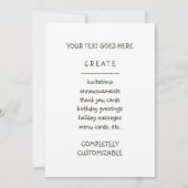 コーヒーのデカフ前の死 招待状 (裏面)