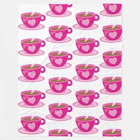 コーヒーのバレンタインデーより愛する贈り物 フリースブランケット (正面)