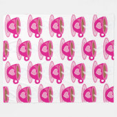 コーヒーのバレンタインデーより愛する贈り物 フリースブランケット (正面(横))