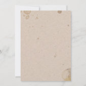 コーヒーのブライダルシャワーへの招待 招待状 (裏面)