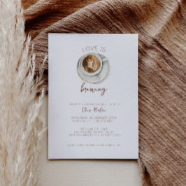 コーヒーのブライダルシャワーへの招待 招待状