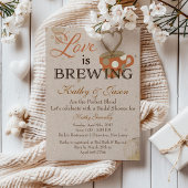 コーヒーのブライダルシャワーへの招待 招待状