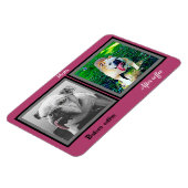 コーヒーのブルドッグの後のコーヒーの前のおもしろい母さん マグネット (左側)