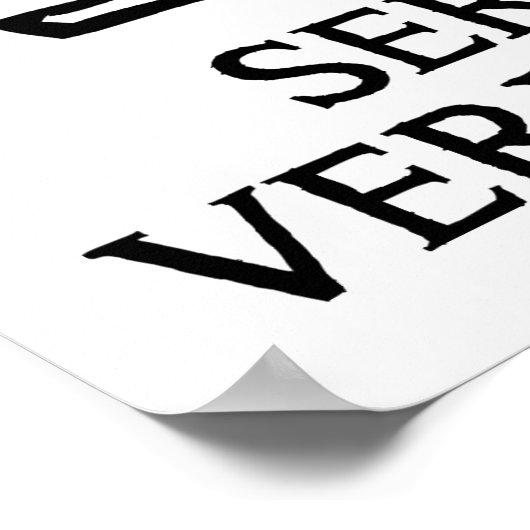 コーヒーのポスターを真剣に受けおもしろい取る ポスター (角)