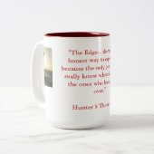 コーヒーのマグの引用語句 ツートーンマグカップ (正面左)