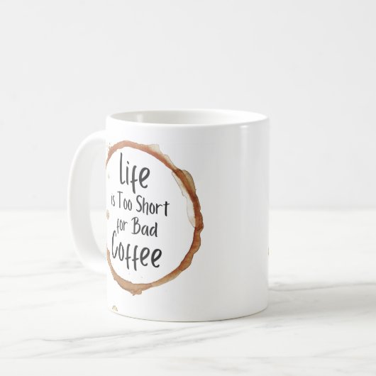 コーヒーのマグは命が短すぎる コーヒーマグカップ (正面左)