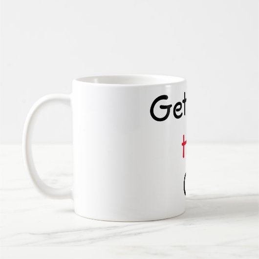 コーヒーのマグカップでHYEを コーヒーマグカップ (左)