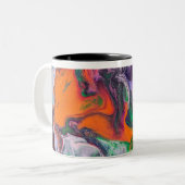 コーヒーのマグカップとスタイルのギャラクティックからの驚異！ ツートーンマグカップ (正面左)