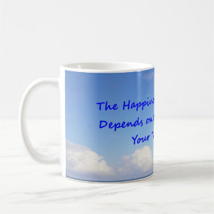 コーヒーのマグカップに印刷された青空の雲 コーヒーマグカップ