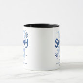 コーヒーのマグカップのような雪の体がある マグカップ (中央)