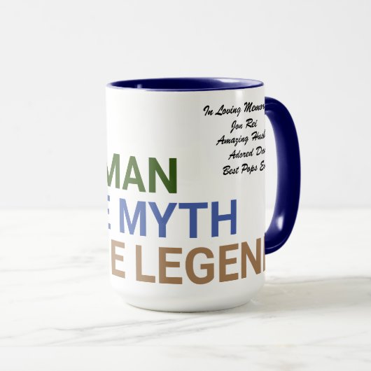 コーヒーのマグカップの順序を思い出カスタムして マグカップ (正面右)