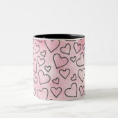 コーヒーのマグカップのLO.V.E. ツートーンマグカップ (中央)