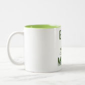 コーヒーのマグカップを上げる ツートーンマグカップ (左)