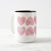 コーヒーのマグカップを愛する ツートーンマグカップ (正面左)