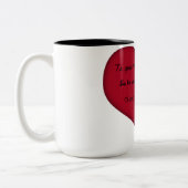 コーヒーのマグカップを愛する ツートーンマグカップ (左)