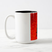 コーヒーのマグカップを愛する ツートーンマグカップ (左)