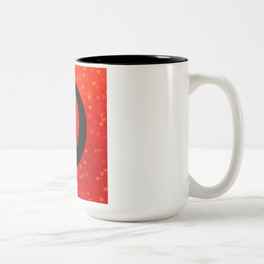 コーヒーのマグカップを愛する ツートーンマグカップ (右)