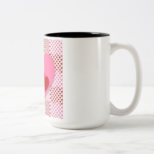 コーヒーのマグカップを愛する ツートーンマグカップ (右)