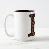 コーヒーのマグカップを愛する ツートーンマグカップ (左)