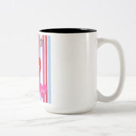 コーヒーのマグカップを愛する ツートーンマグカップ