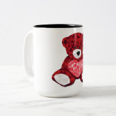 コーヒーのマグカップを愛する ツートーンマグカップ (正面左)