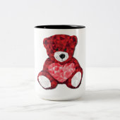 コーヒーのマグカップを愛する ツートーンマグカップ (中央)