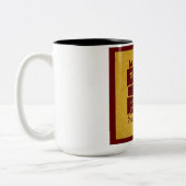 コーヒーのマグカップを愛する ツートーンマグカップ (左)