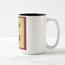 コーヒーのマグカップを愛する ツートーンマグカップ