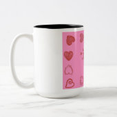 コーヒーのマグカップを愛する ツートーンマグカップ (左)