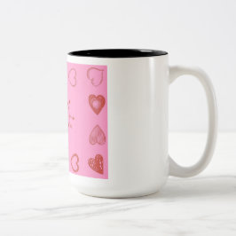 コーヒーのマグカップを愛する ツートーンマグカップ