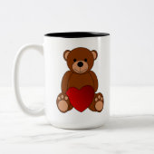 コーヒーのマグカップを愛する ツートーンマグカップ (左)