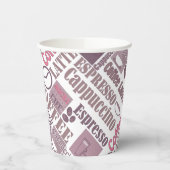 コーヒーのマグカップを愛する 紙コップ (左)