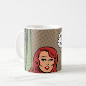 コーヒーのマグカップ「モラルな退化だ」 コーヒーマグカップ (正面左)