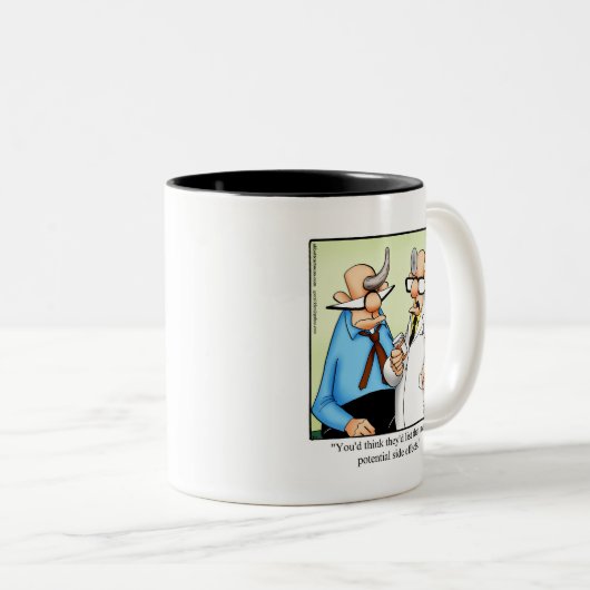 コーヒーのマグギフトをよく飲む ツートーンマグカップ (正面右)