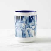 コーヒーのマグ: 金Sellon著元の絹の絵画 マグカップ (中央)