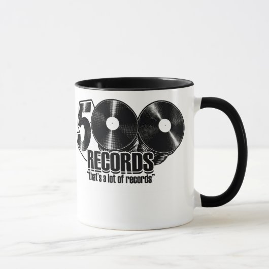 コーヒーのマグ- 500の記録ロゴ マグカップ (右)