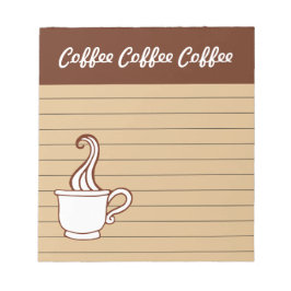 コーヒーのメモ帳 ノートパッド