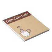 コーヒーのメモ帳 ノートパッド (アングル)