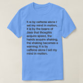 コーヒーのメンタスクリード Tシャツ (デザイン正面)