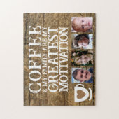 コーヒーのモチベーション4 photobrown white ジグソーパズル (縦)