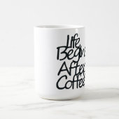 コーヒーのモーフィングマグカップの後に生命が始まる モーフィングマグカップ (中央)