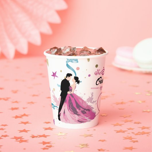 コーヒーのユニーク香結婚合わせおもしろい 紙コップ (インサイチュ)