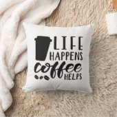 コーヒーのライフ救済 クッション (ブランケット)