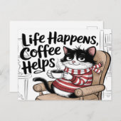 コーヒーのライフ救済 ポストカード (正面/裏面)