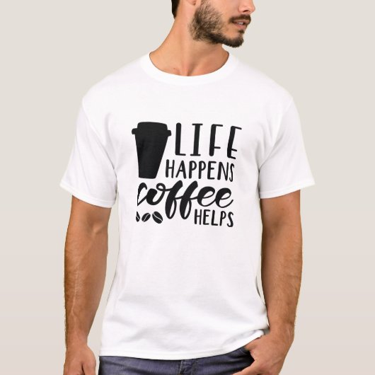 コーヒーのライフ救済 Tシャツ (正面)
