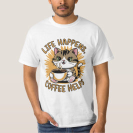 コーヒーのライフ救済 Tシャツ
