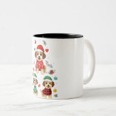 コーヒーの二音マグカップ ツートーンマグカップ (正面右)